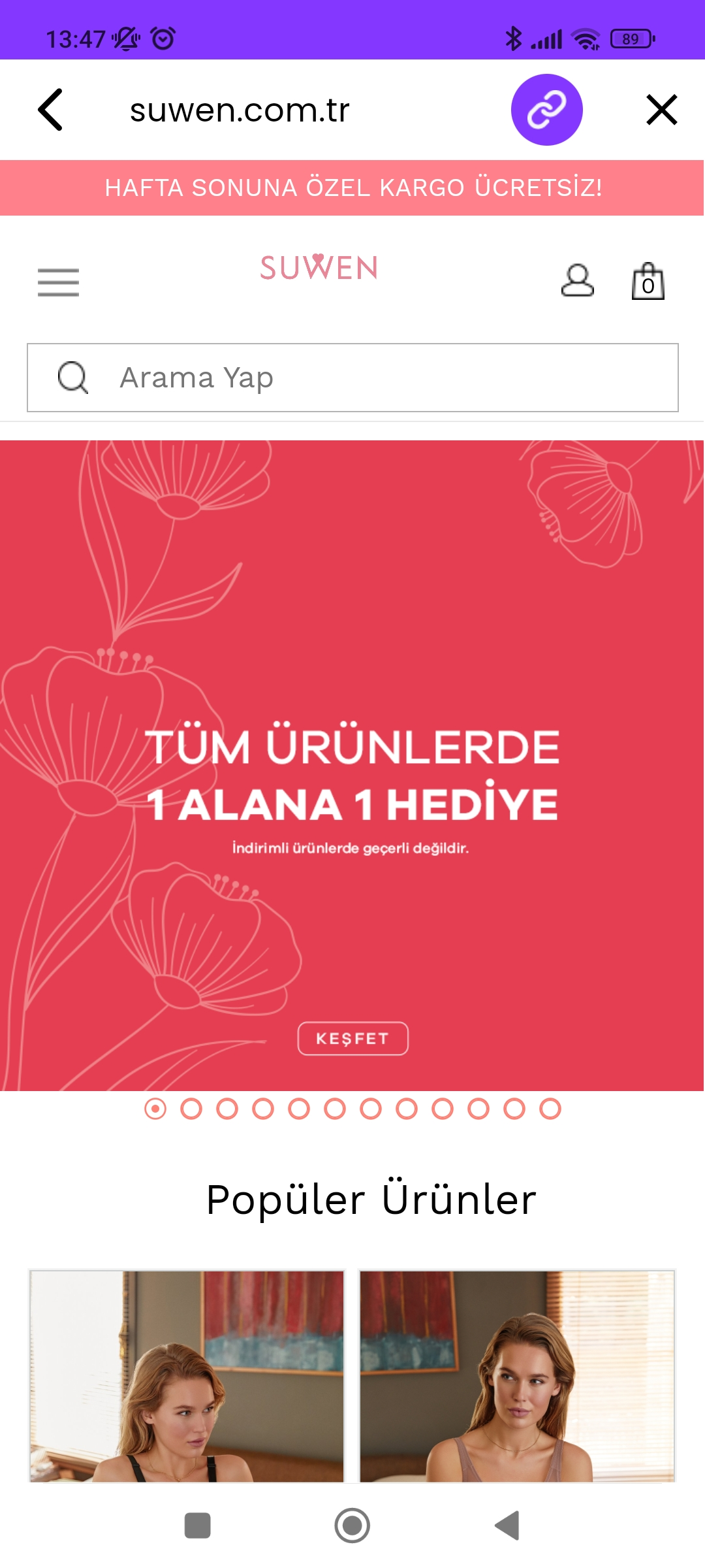suwen 1 alana 1 bedava kampanyası başladı + kargo ücreti yok