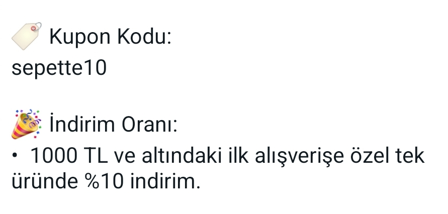 Decathlon sepette10 kodu %10 indirim sağlar